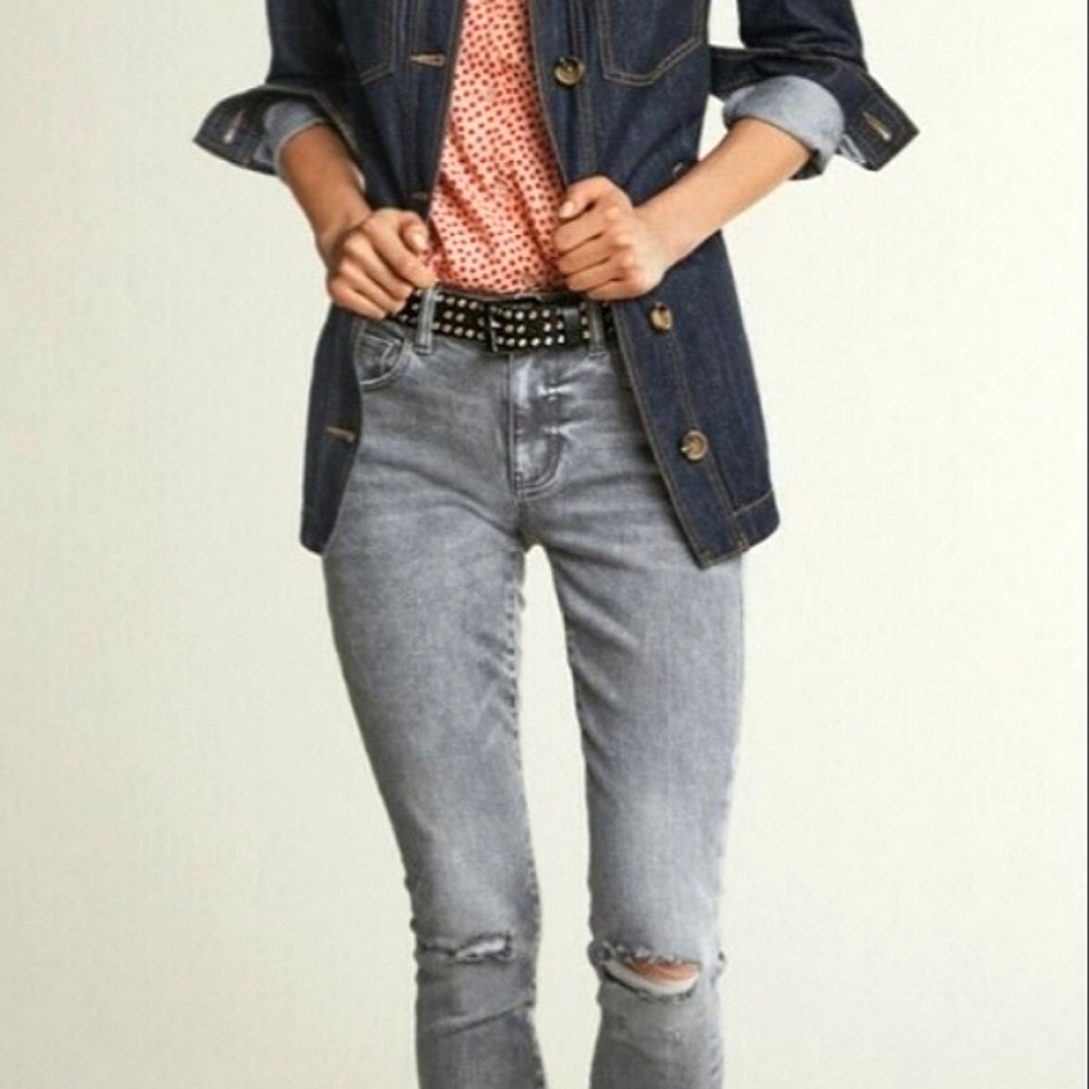 🌻 CAbi Style # 3939 Distressed High Skinny Size 16